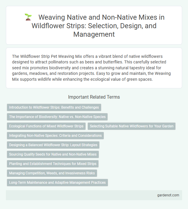 Weaving Native and Non-Native Mixes in Wildflower Strips: Selection, Design, and Management