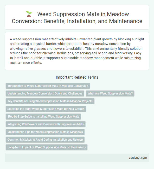 Weed Suppression Mats in Meadow Conversion: Benefits, Installation, and Maintenance