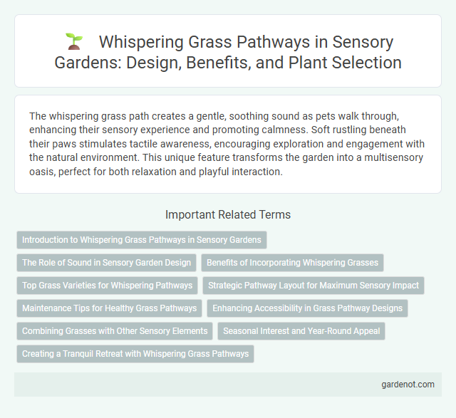 Whispering Grass Pathways in Sensory Gardens: Design, Benefits, and Plant Selection