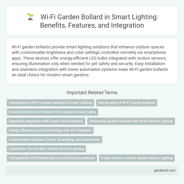 Wi-Fi Garden Bollard in Smart Lighting: Benefits, Features, and Integration