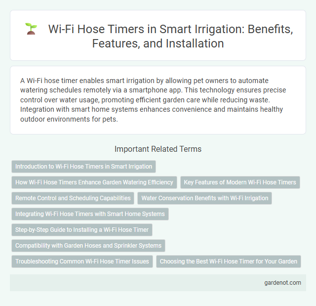 Wi-Fi Hose Timers in Smart Irrigation: Benefits, Features, and Installation