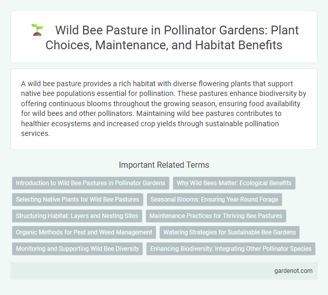 Wild Bee Pasture in Pollinator Gardens: Plant Choices, Maintenance, and Habitat Benefits