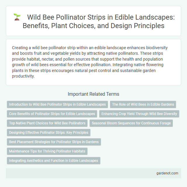 Wild Bee Pollinator Strips in Edible Landscapes: Benefits, Plant Choices, and Design Principles