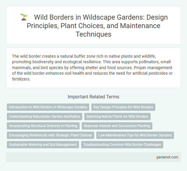 Wild Borders in Wildscape Gardens: Design Principles, Plant Choices, and Maintenance Techniques