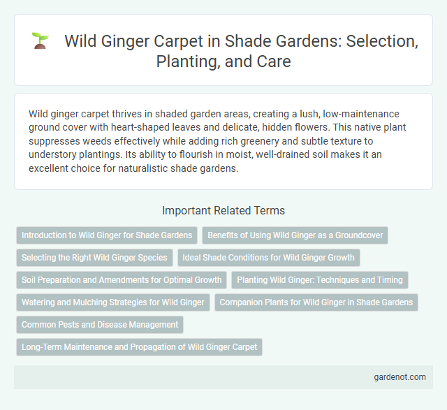 Wild Ginger Carpet in Shade Gardens: Selection, Planting, and Care