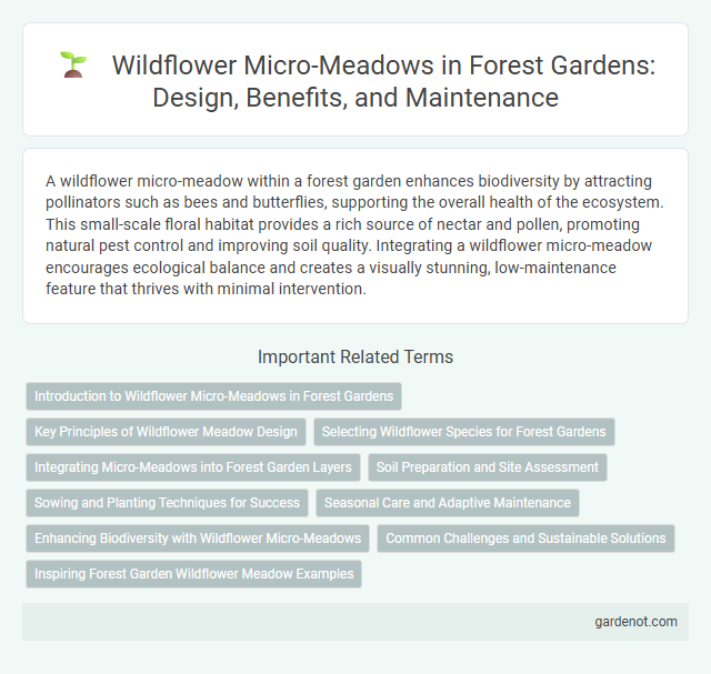 Wildflower Micro-Meadows in Forest Gardens: Design, Benefits, and Maintenance