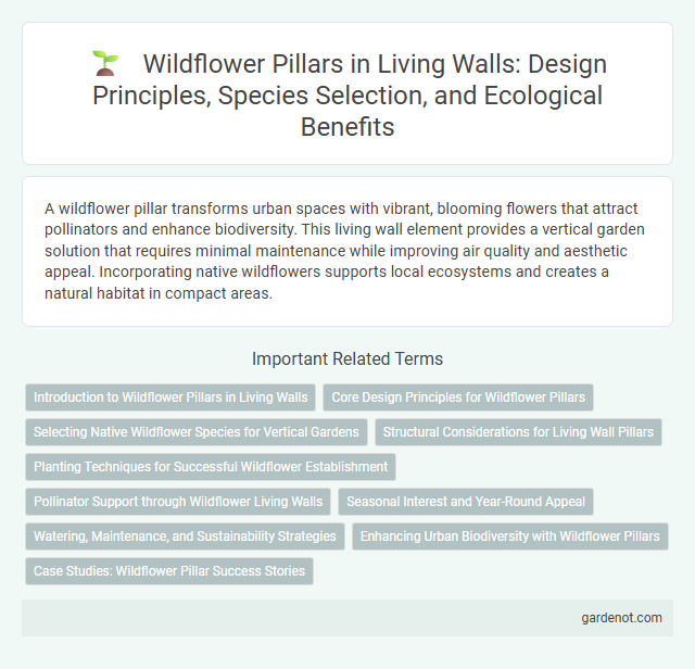 Wildflower Pillars in Living Walls: Design Principles, Species Selection, and Ecological Benefits