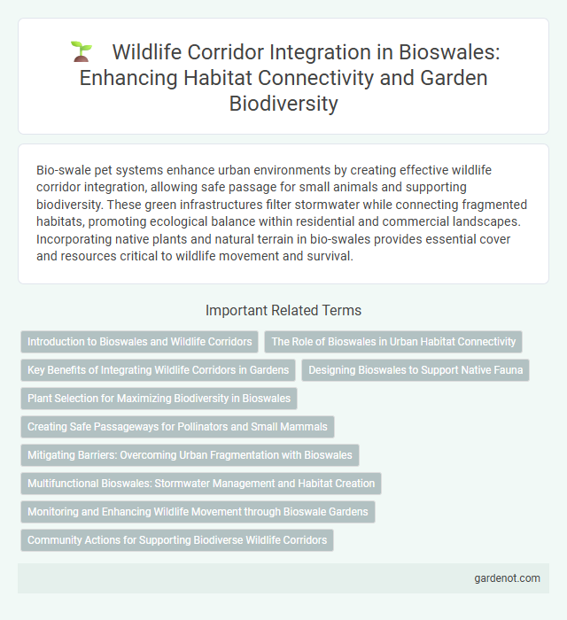 Wildlife Corridor Integration in Bioswales: Enhancing Habitat Connectivity and Garden Biodiversity