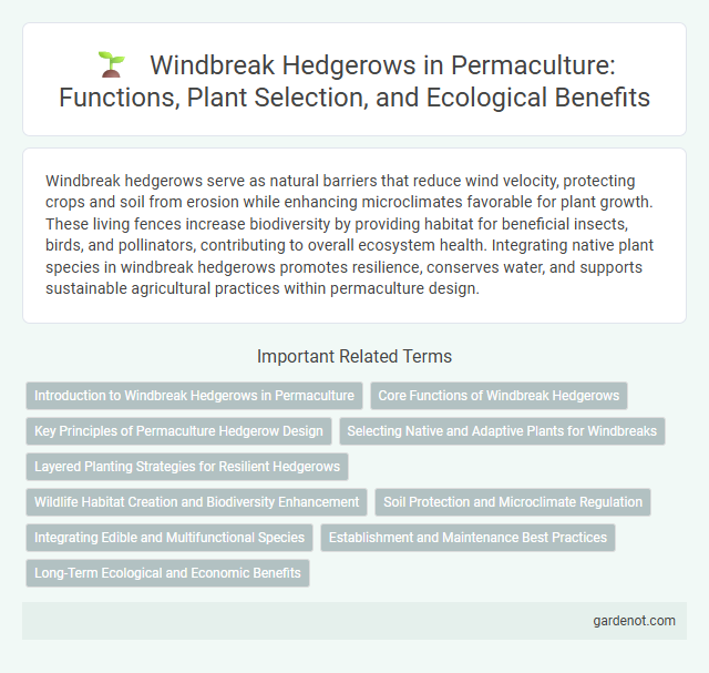 Windbreak Hedgerows in Permaculture: Functions, Plant Selection, and Ecological Benefits