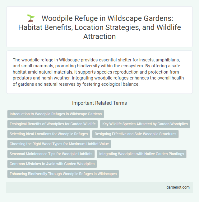 Woodpile Refuge in Wildscape Gardens: Habitat Benefits, Location Strategies, and Wildlife Attraction