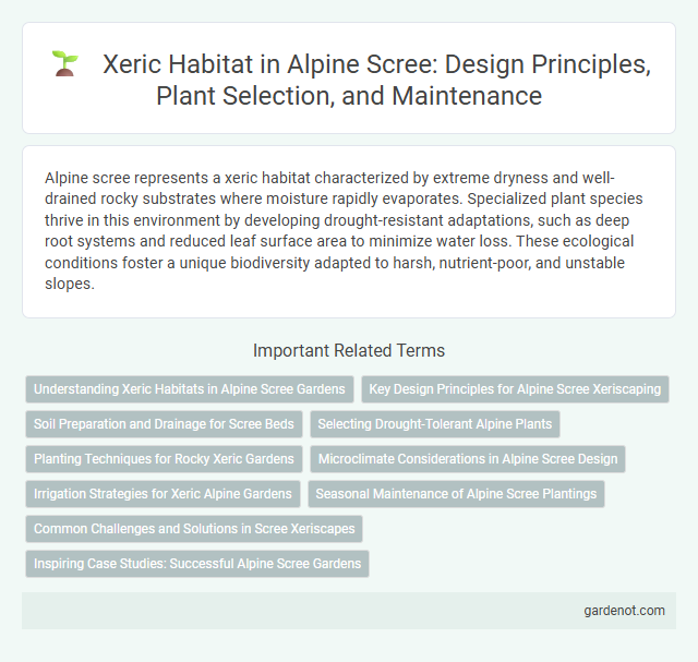 Xeric Habitat in Alpine Scree: Design Principles, Plant Selection, and Maintenance