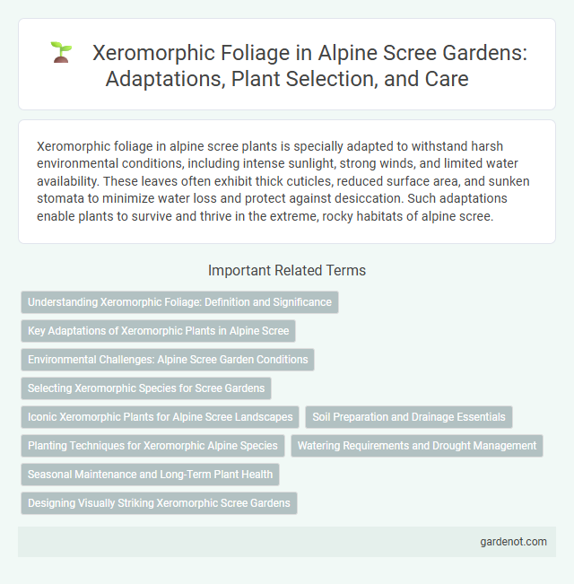 Xeromorphic Foliage in Alpine Scree Gardens: Adaptations, Plant Selection, and Care