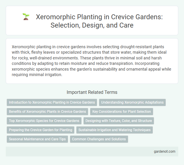 Xeromorphic Planting in Crevice Gardens: Selection, Design, and Care