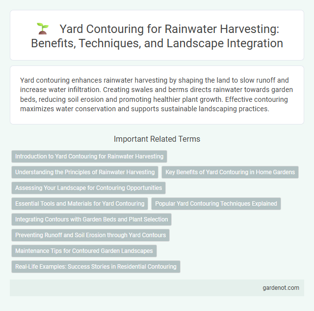 Yard Contouring for Rainwater Harvesting: Benefits, Techniques, and Landscape Integration