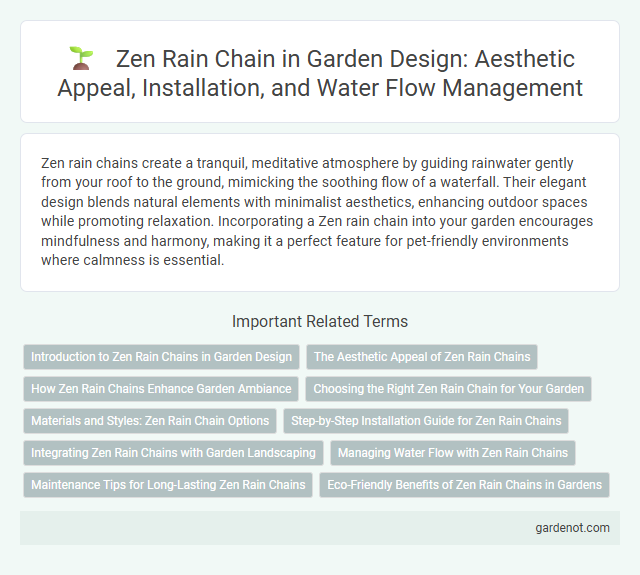 Zen Rain Chain in Garden Design: Aesthetic Appeal, Installation, and Water Flow Management