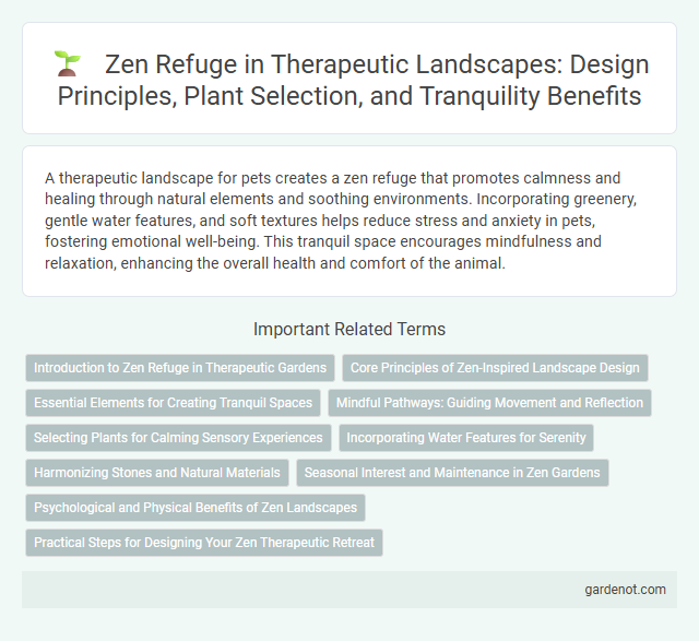 Zen Refuge in Therapeutic Landscapes: Design Principles, Plant Selection, and Tranquility Benefits