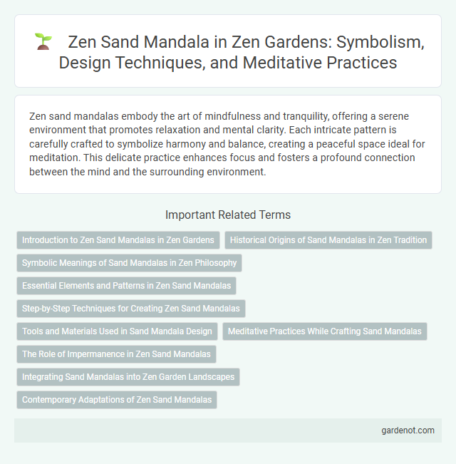Zen Sand Mandala in Zen Gardens: Symbolism, Design Techniques, and Meditative Practices