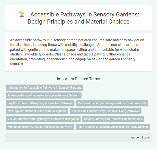 Accessible Pathways in Sensory Gardens: Design Principles and Material Choices