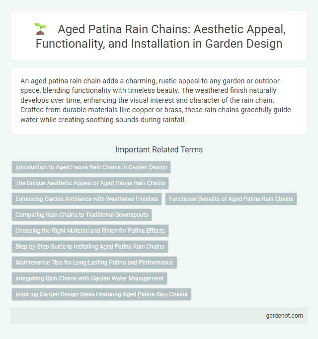 Aged Patina Rain Chains: Aesthetic Appeal, Functionality, and Installation in Garden Design