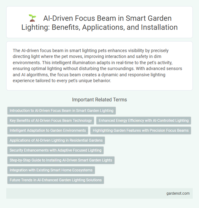AI-Driven Focus Beam in Smart Garden Lighting: Benefits, Applications, and Installation