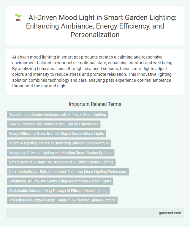 AI-Driven Mood Light in Smart Garden Lighting: Enhancing Ambiance, Energy Efficiency, and Personalization