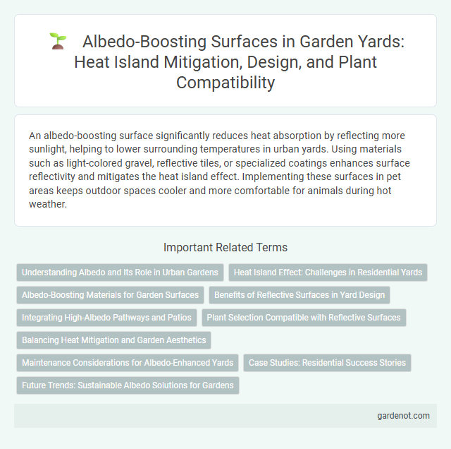 Albedo-Boosting Surfaces in Garden Yards: Heat Island Mitigation, Design, and Plant Compatibility