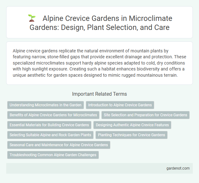 Alpine Crevice Gardens in Microclimate Gardens: Design, Plant Selection, and Care