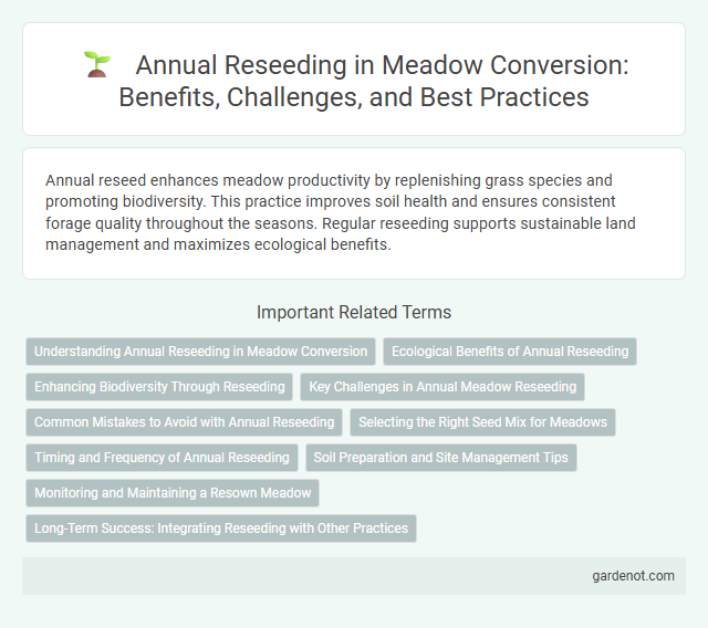 Annual Reseeding in Meadow Conversion: Benefits, Challenges, and Best Practices