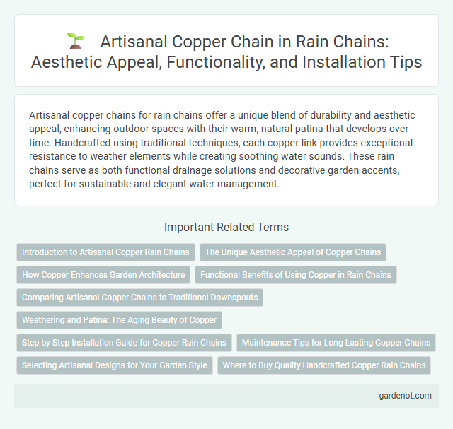 Artisanal Copper Chain in Rain Chains: Aesthetic Appeal, Functionality, and Installation Tips