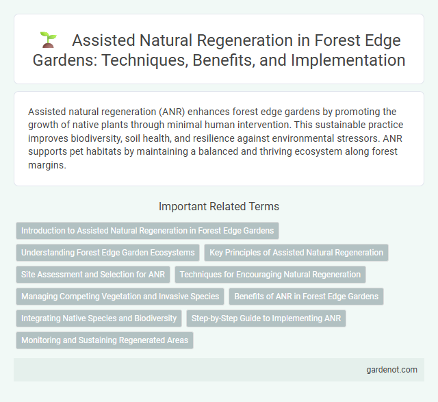 Assisted Natural Regeneration in Forest Edge Gardens: Techniques, Benefits, and Implementation