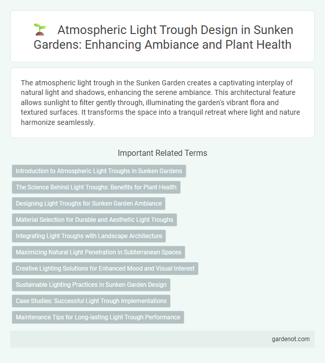 Atmospheric Light Trough Design in Sunken Gardens: Enhancing Ambiance and Plant Health