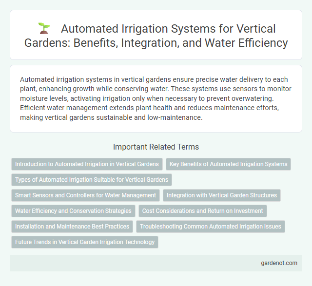 Automated Irrigation Systems for Vertical Gardens: Benefits, Integration, and Water Efficiency