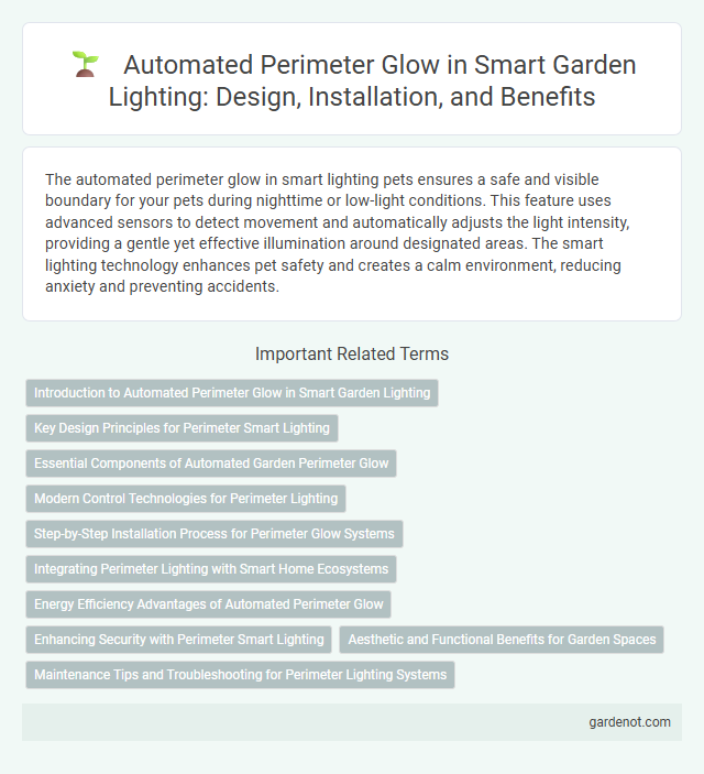 Automated Perimeter Glow in Smart Garden Lighting: Design, Installation, and Benefits