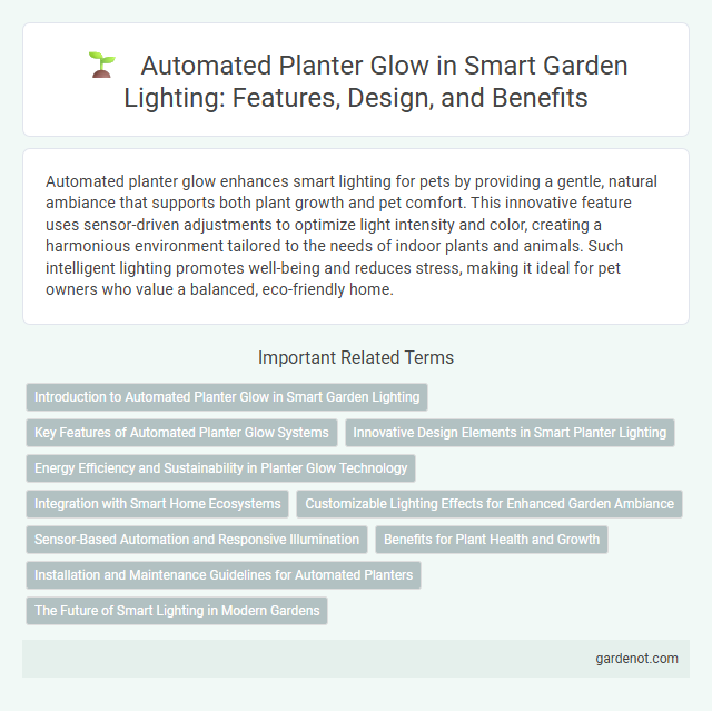 Automated Planter Glow in Smart Garden Lighting: Features, Design, and Benefits