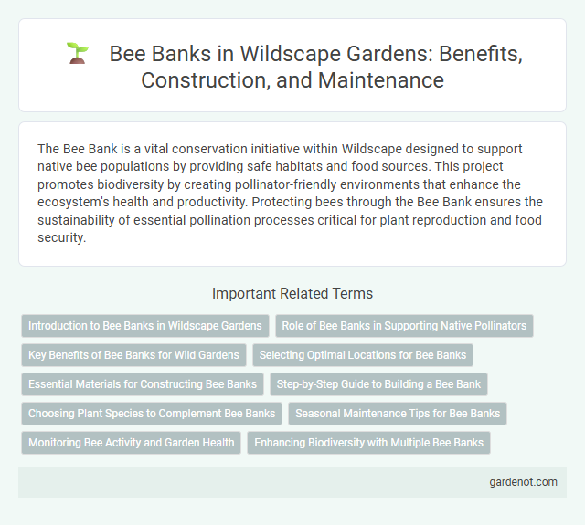 Bee Banks in Wildscape Gardens: Benefits, Construction, and Maintenance