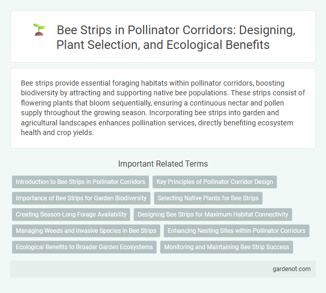 Bee Strips in Pollinator Corridors: Designing, Plant Selection, and Ecological Benefits