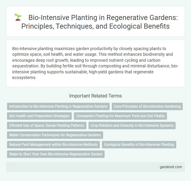 Bio-Intensive Planting in Regenerative Gardens: Principles, Techniques, and Ecological Benefits