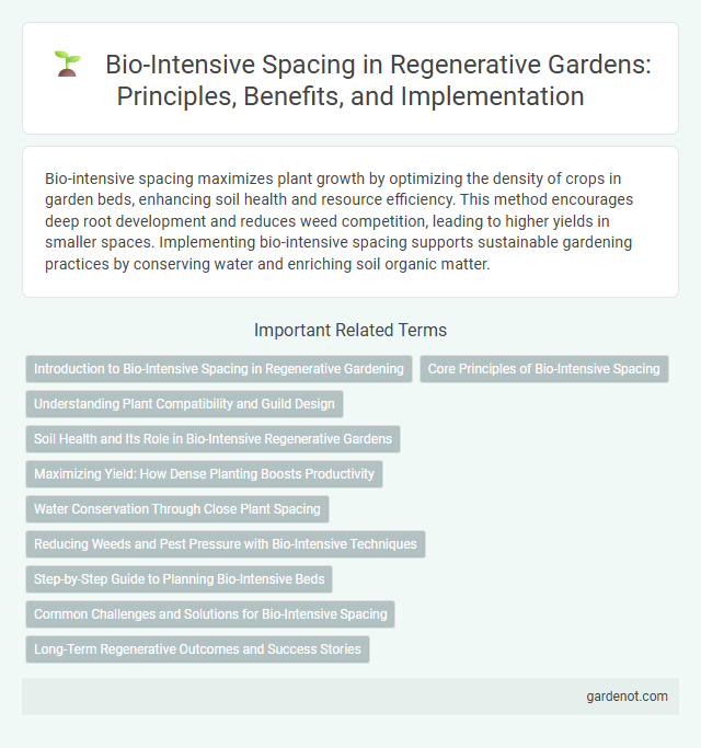 Bio-Intensive Spacing in Regenerative Gardens: Principles, Benefits, and Implementation