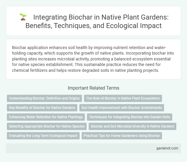 Integrating Biochar in Native Plant Gardens: Benefits, Techniques, and Ecological Impact