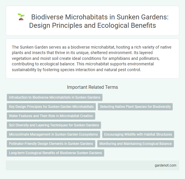 Biodiverse Microhabitats in Sunken Gardens: Design Principles and Ecological Benefits
