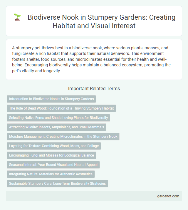 Biodiverse Nook in Stumpery Gardens: Creating Habitat and Visual Interest
