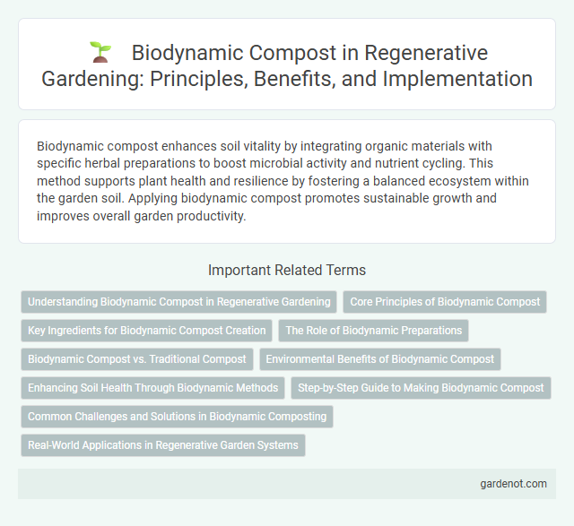 Biodynamic Compost in Regenerative Gardening: Principles, Benefits, and Implementation