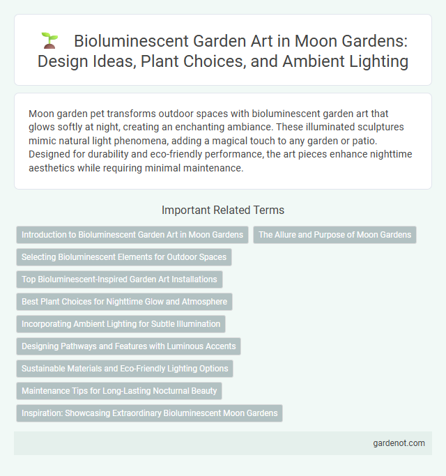 Bioluminescent Garden Art in Moon Gardens: Design Ideas, Plant Choices, and Ambient Lighting