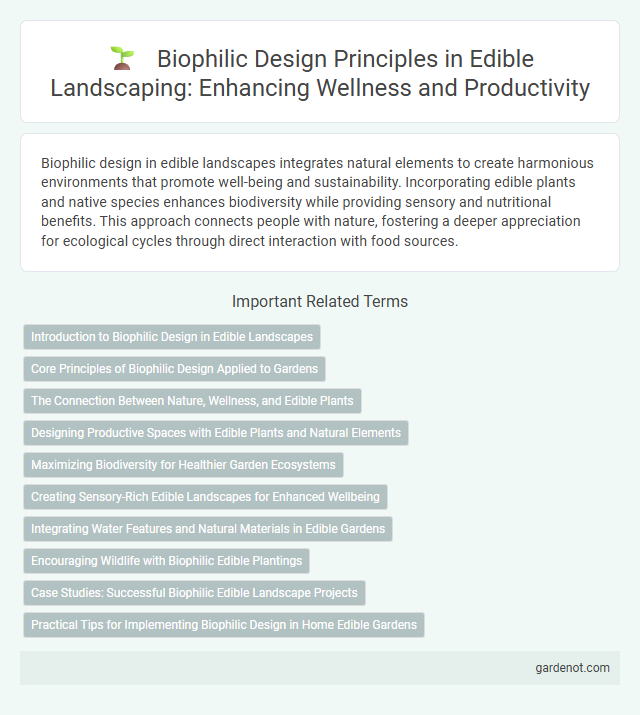 Biophilic Design Principles in Edible Landscaping: Enhancing Wellness and Productivity