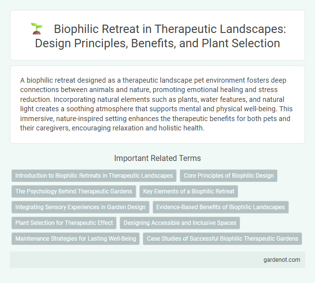 Biophilic Retreat in Therapeutic Landscapes: Design Principles, Benefits, and Plant Selection