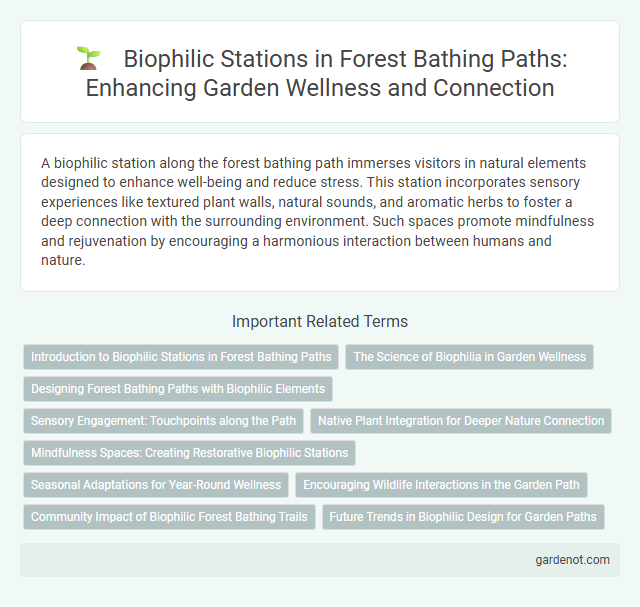 Biophilic Stations in Forest Bathing Paths: Enhancing Garden Wellness and Connection
