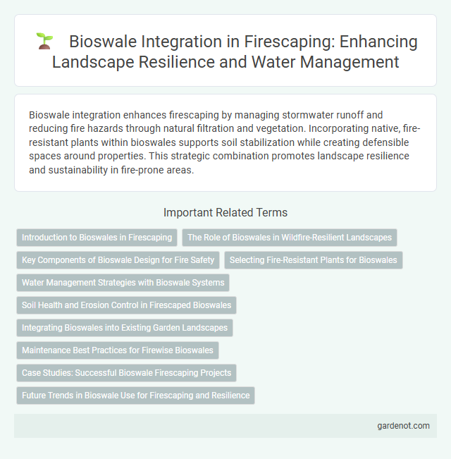 Bioswale Integration in Firescaping: Enhancing Landscape Resilience and Water Management