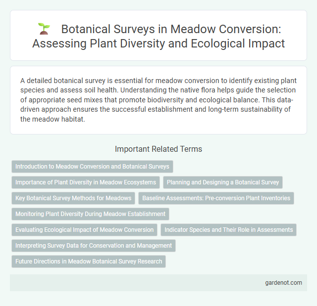 Botanical Surveys in Meadow Conversion: Assessing Plant Diversity and Ecological Impact