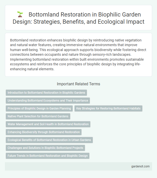 Bottomland Restoration in Biophilic Garden Design: Strategies, Benefits, and Ecological Impact
