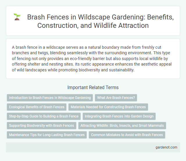 Brash Fences in Wildscape Gardening: Benefits, Construction, and Wildlife Attraction